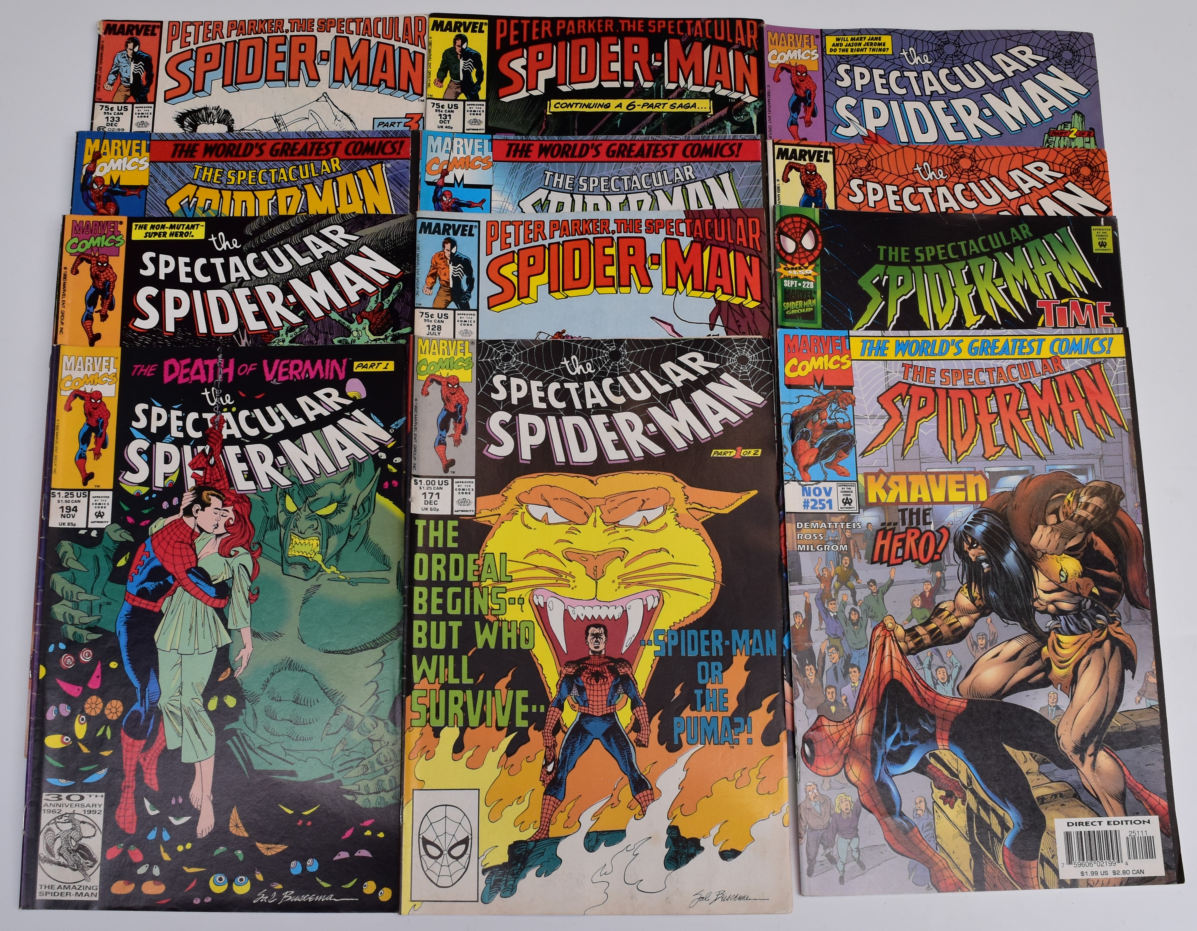 Over one hundred and sixty Spectacular Spiderman Marvel comics. - Image 4 of 4