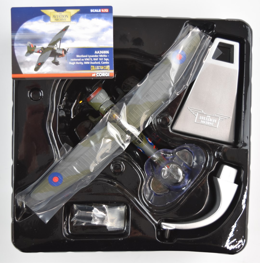 Four Corgi Aviation Archive 1:72 scale diecast model aircraft comprising Westland Lysander MkIIIa, - Image 3 of 4