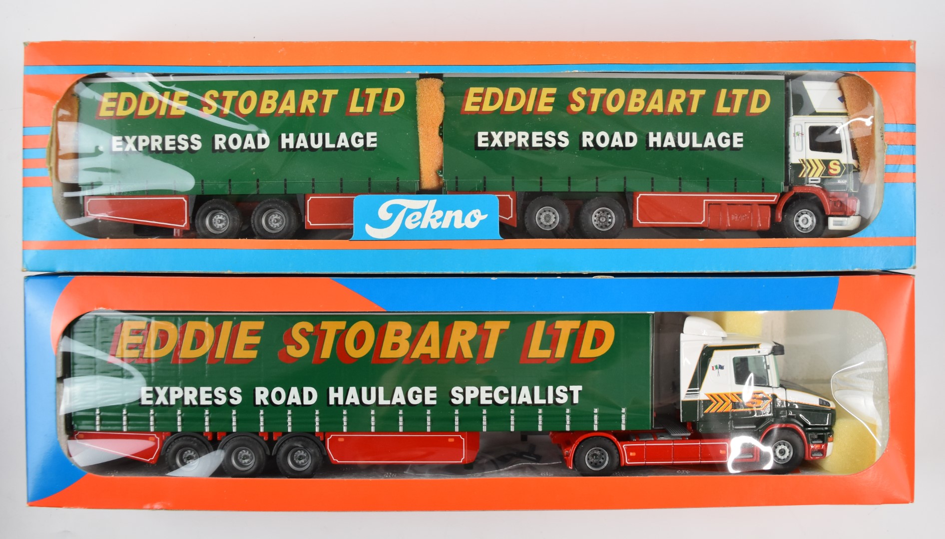 Six Tekno 1:50 Eddie Stobart Ltd scale diecast model haulage vehicles to include No. 64 Eddie - Image 4 of 4