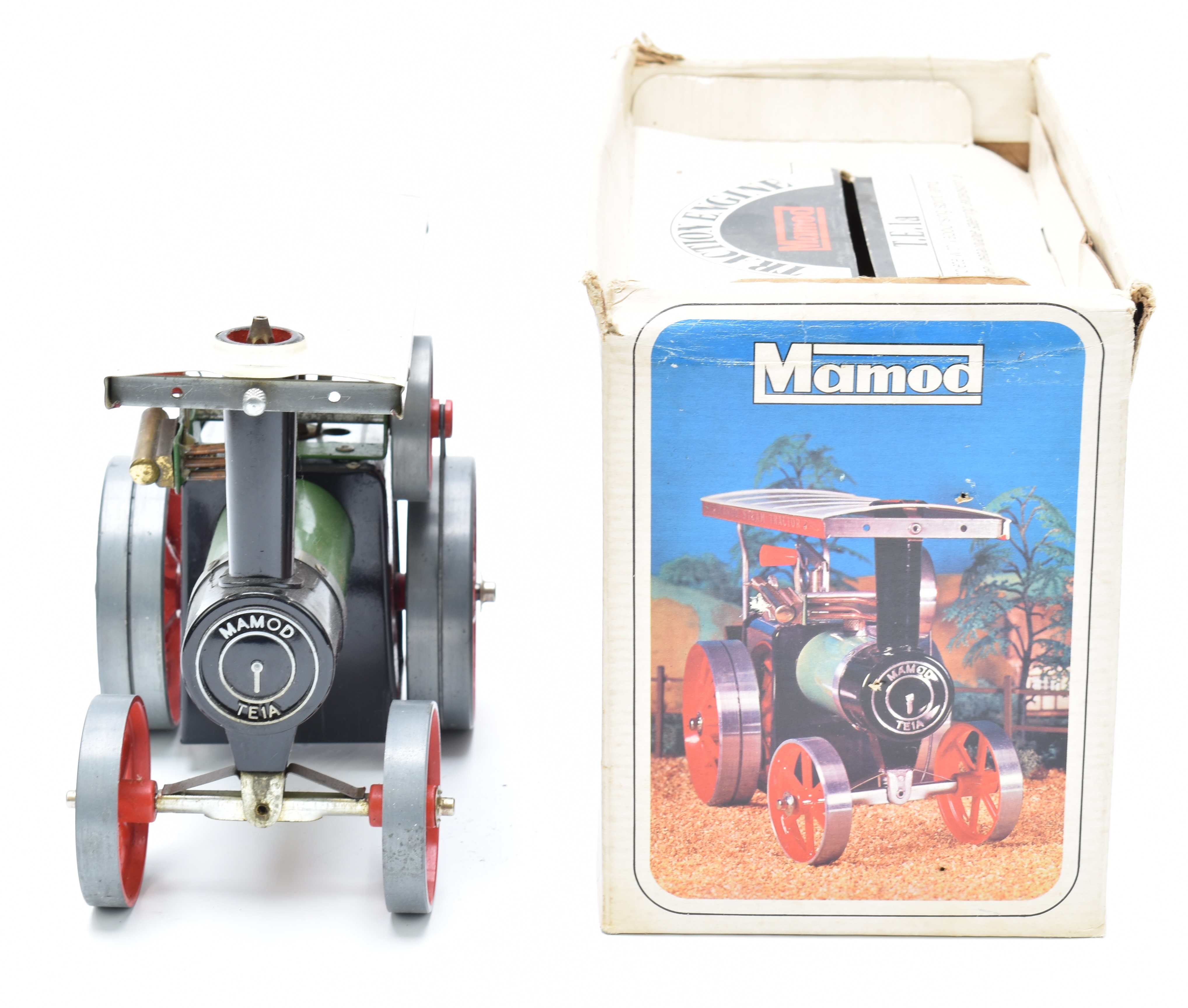 Mamod TE1a live steam traction engine, in original box - Image 4 of 4