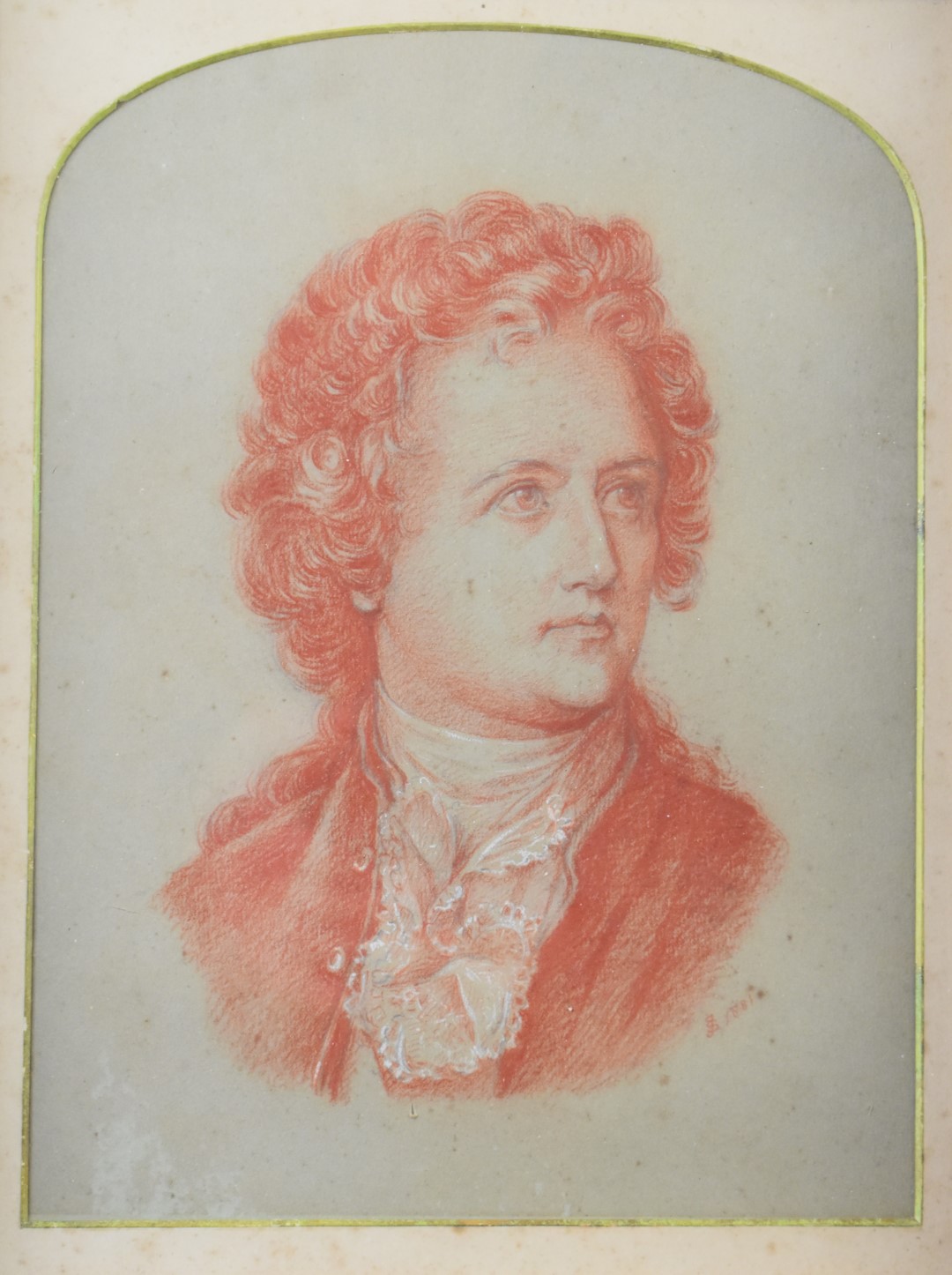 Victorian pastel portrait of a gentleman, monogramed JS or SJ and dated 1881 lower right, 27 x 20cm,