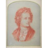 Victorian pastel portrait of a gentleman, monogramed JS or SJ and dated 1881 lower right, 27 x 20cm,