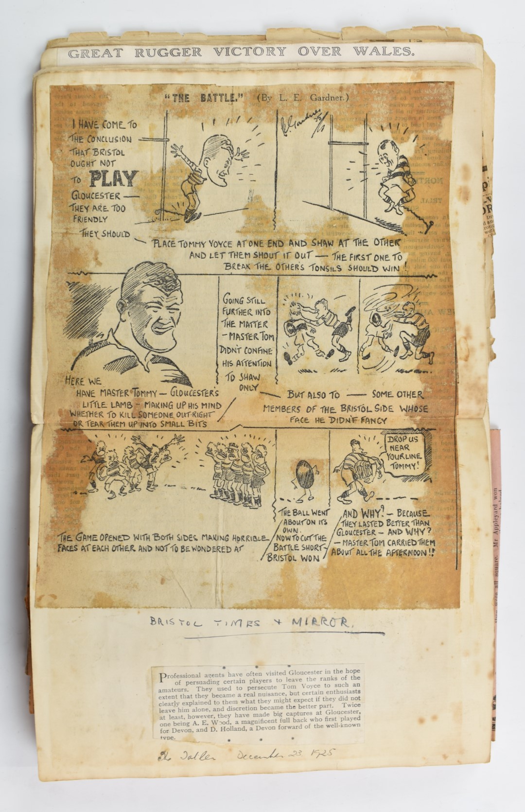 A large collection of Gloucester Rugby Club ephemera including 1923 jubilee match programme, - Image 9 of 16