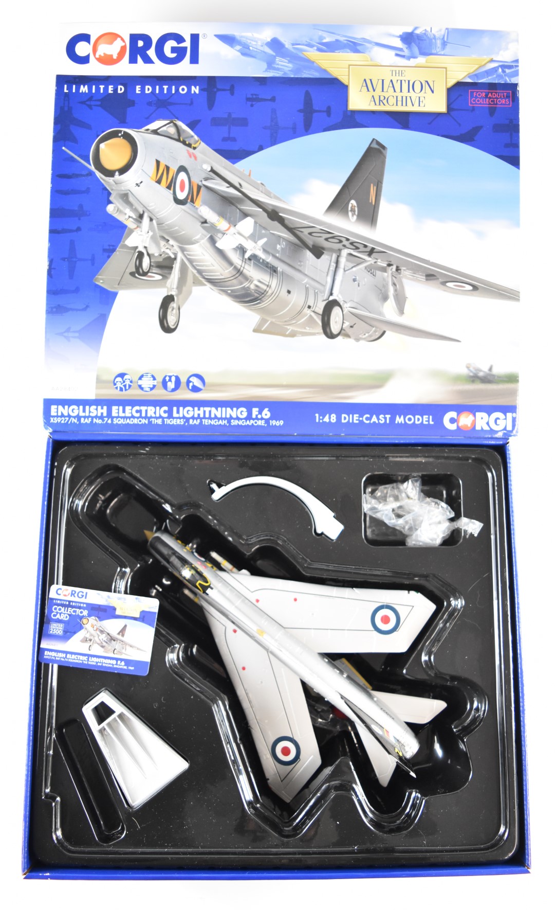 Corgi The Aviation Archive limited edition 1:48 scale diecast model English Electric Lightning F.
