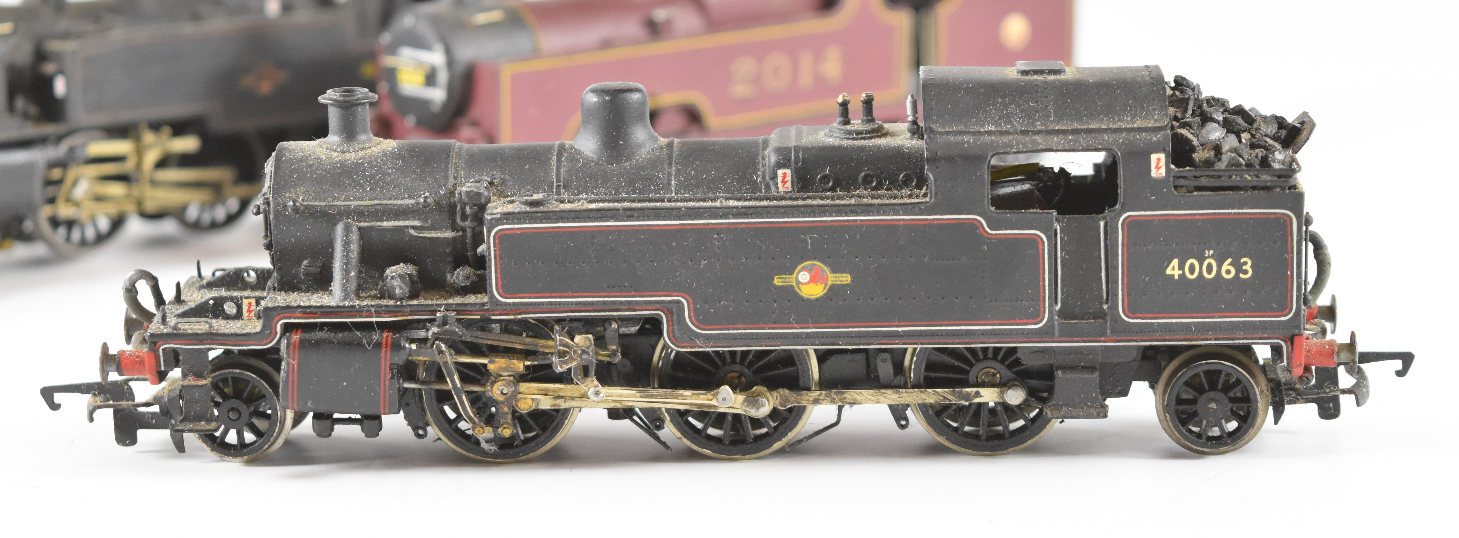 Five 00 gauge model railway steam locomotives comprising Bachmann Dapol 0-4-0 saddle tank, white - Image 3 of 7