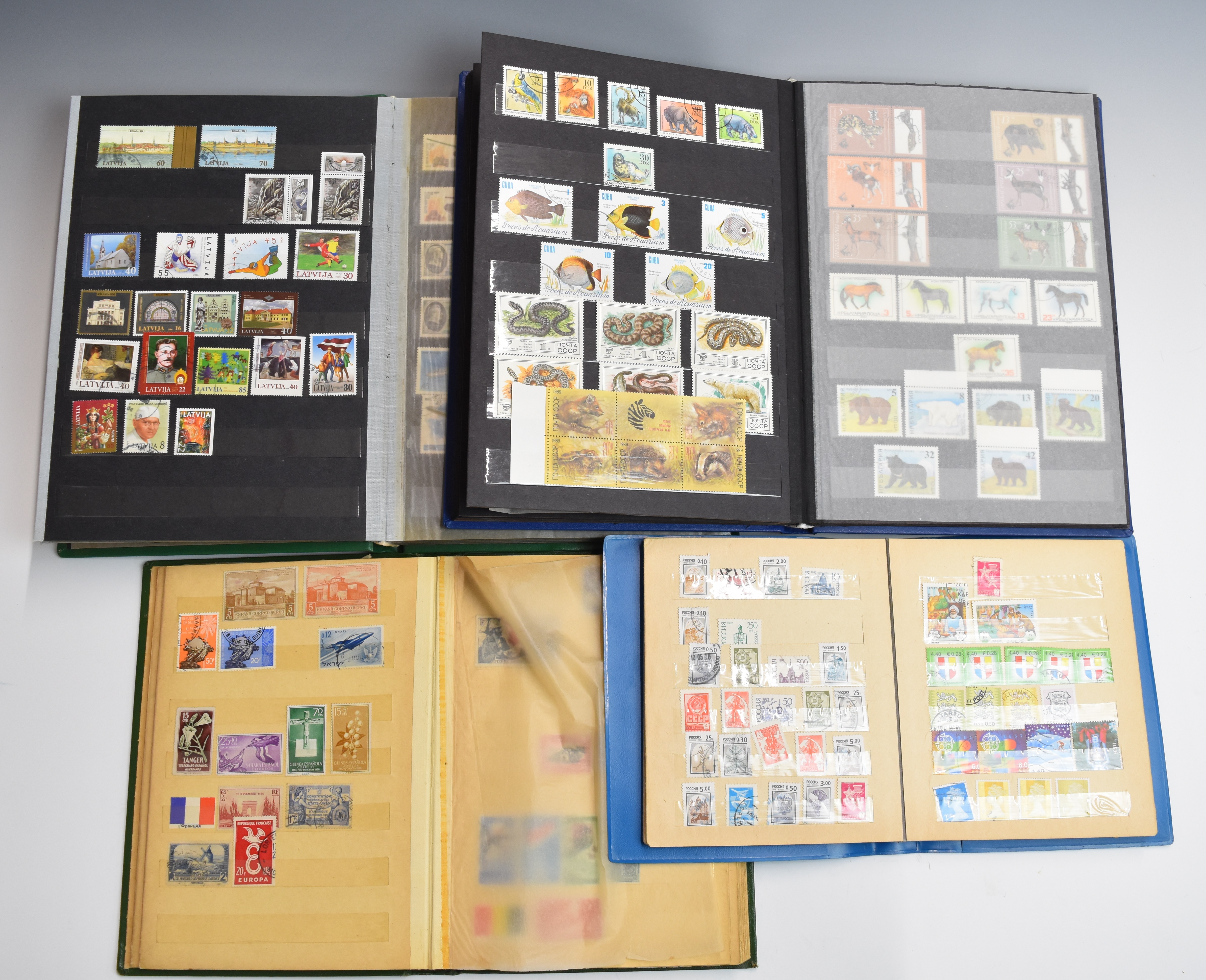 A selection of world stamps in four stockbooks, including USSR, Mongolia, Latvia etc - Image 2 of 5