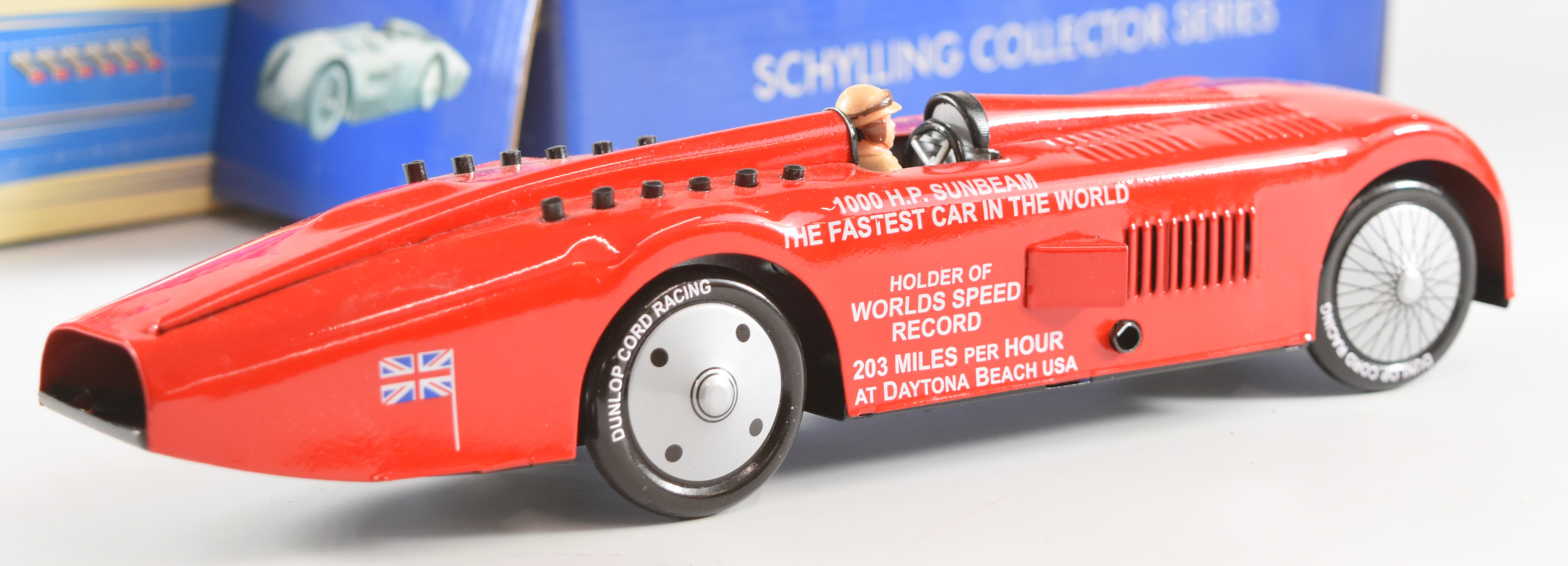 Two Schylling Collector Series tinplate land speed record cars comprising Sir Ian's Bluebird and The - Image 3 of 7