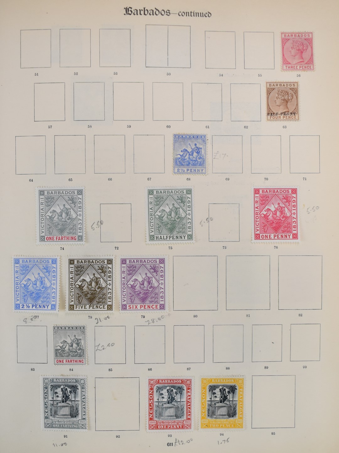 The Imperial Postage Stamp Album from Queen Victoria to George V, sparsely filled - Image 4 of 13