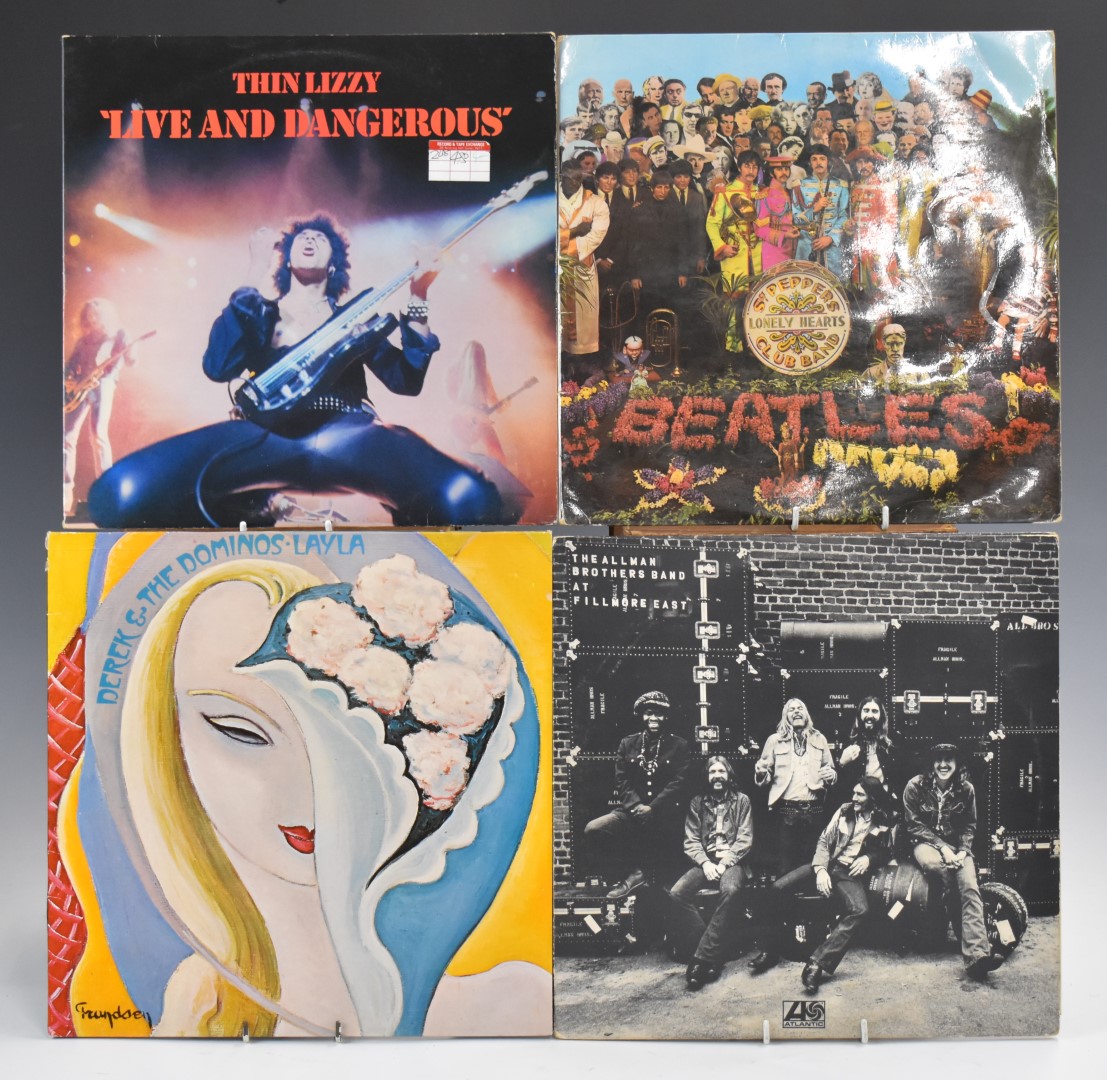 Approximately 85 albums including Fleetwood Mac, The Beatles, Pink Floyd, Genesis, Roxy Music,