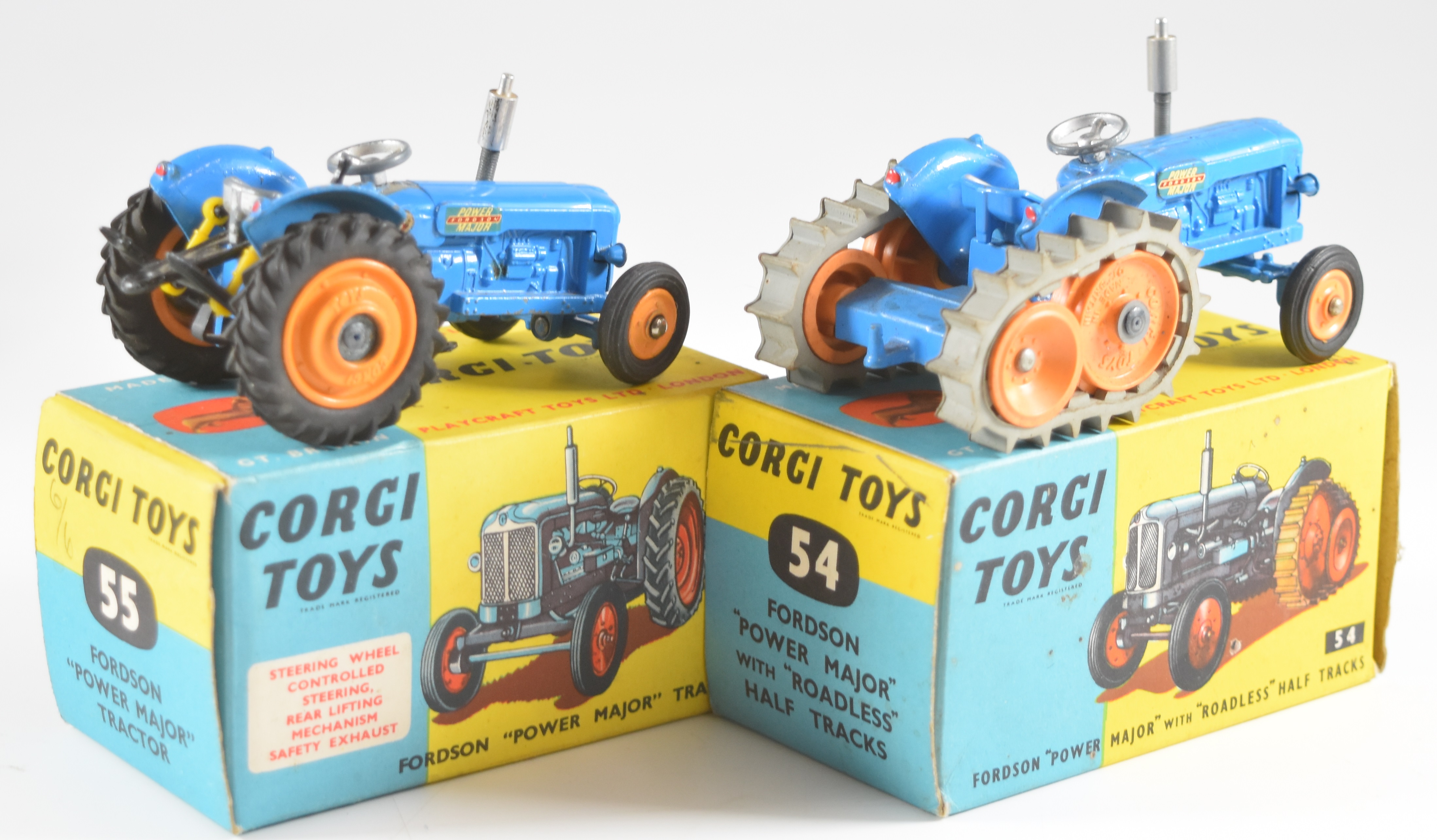 A collection of diecast model farming vehicles to include Corgi Toys Fordson 'Power Major' with - Image 7 of 7