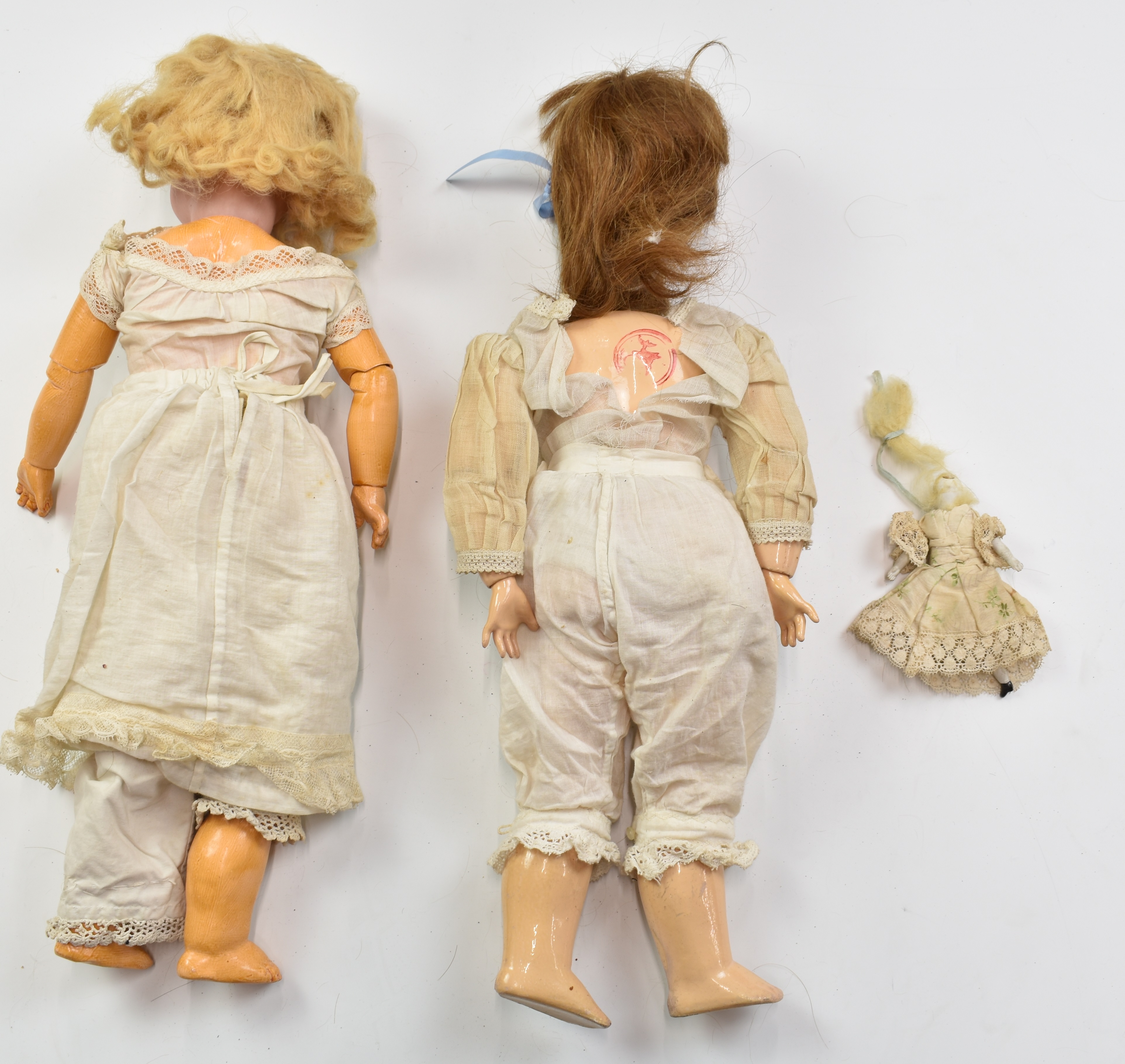 Two Armand Marseille bisque headed dolls comprising one with weighted blue eyes, open mouth, - Image 3 of 6
