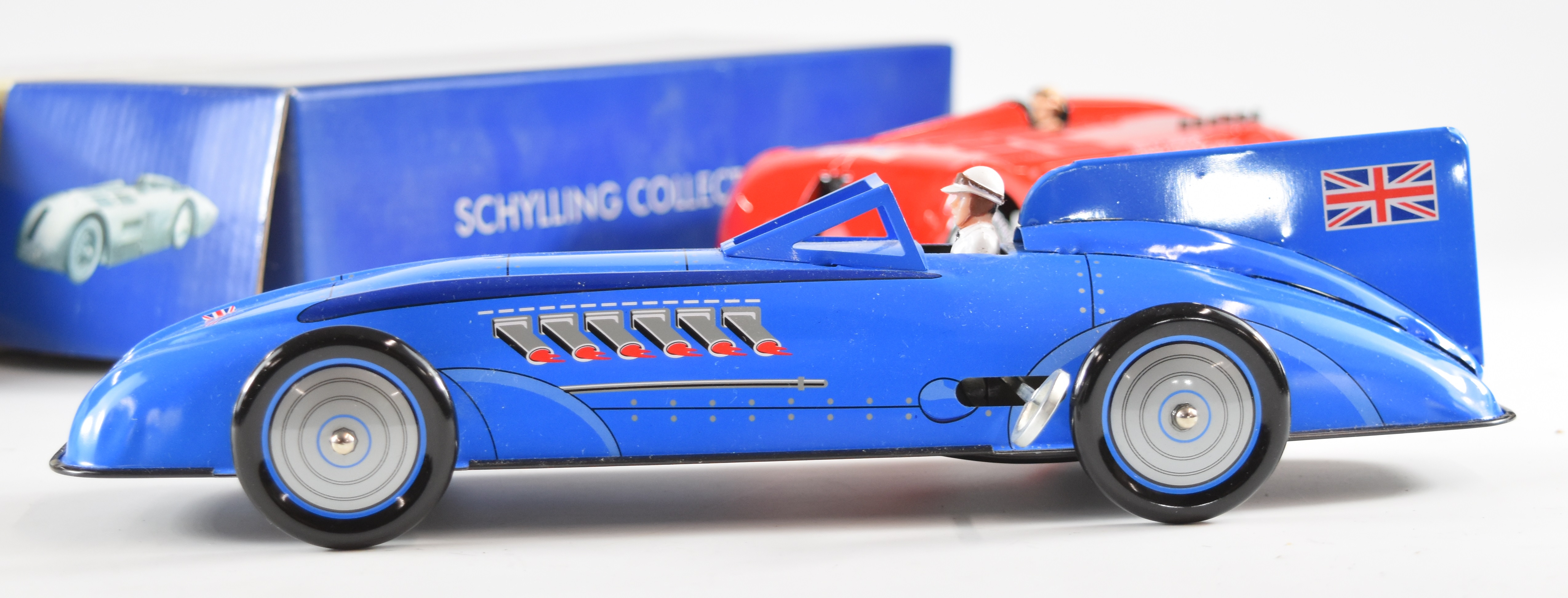Two Schylling Collector Series tinplate land speed record cars comprising Sir Ian's Bluebird and The - Image 6 of 7
