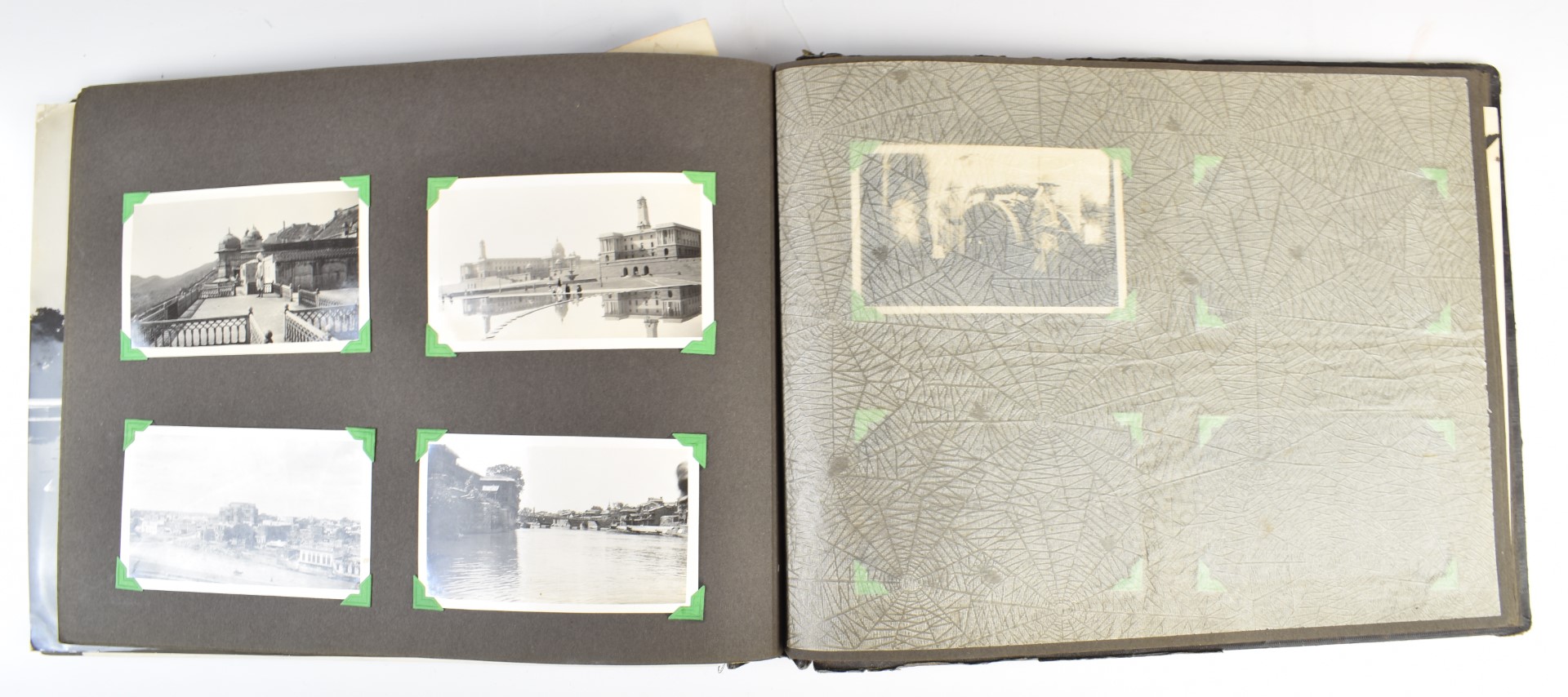 Three albums of black and white photographs and loose items, mostly relating to India and Egypt - Image 12 of 18