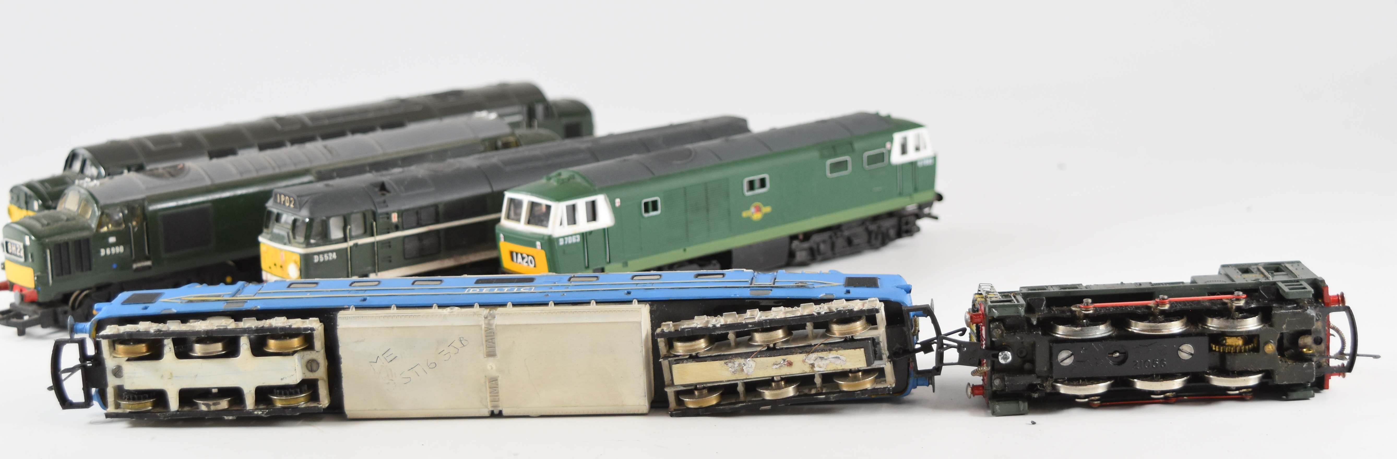 Seven 00 gauge model railway diesel locomotives comprising Hornby Western, Lima Deltic, Jouef - Image 5 of 8