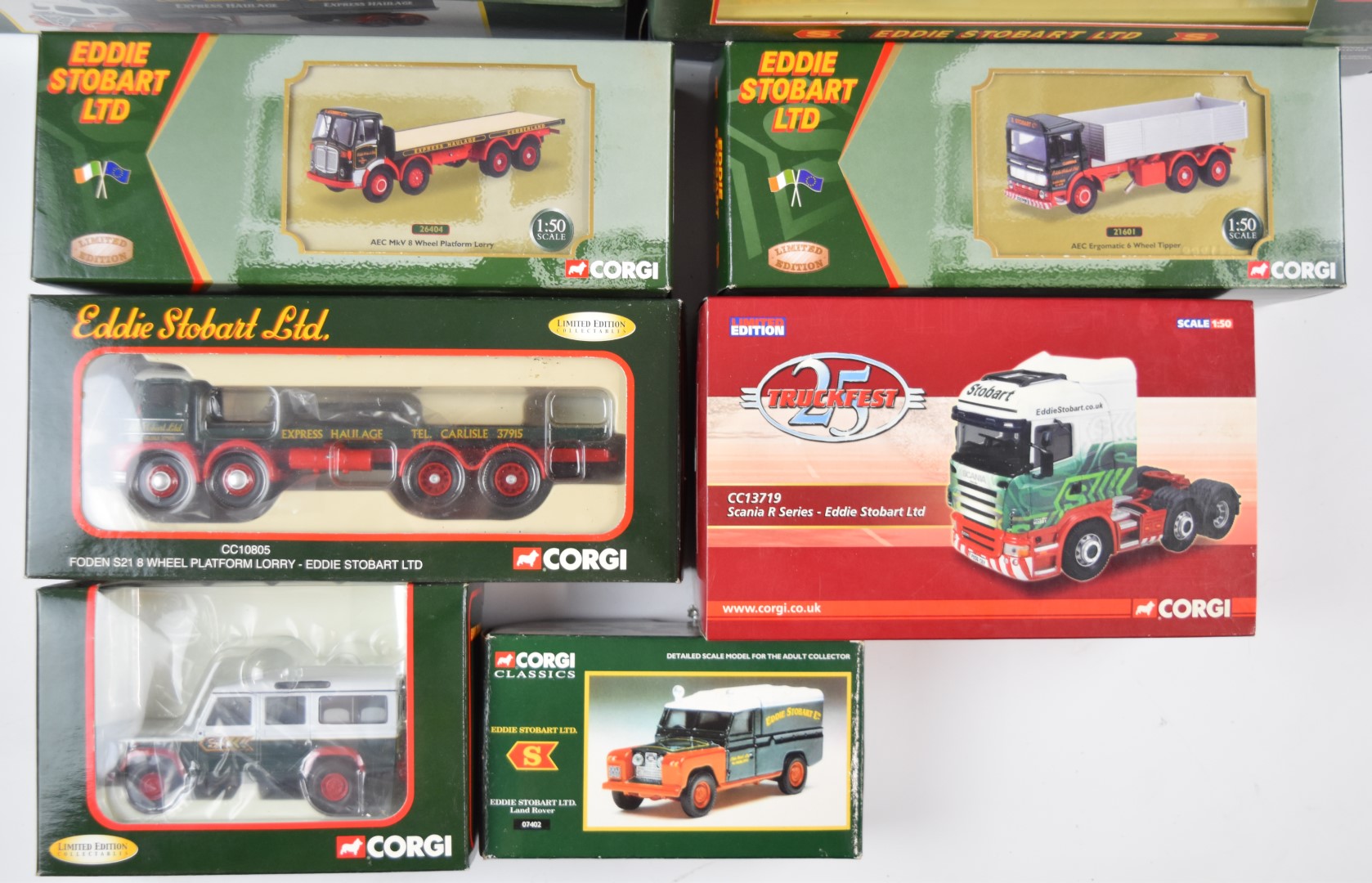 Forty two Corgi Eddie Stobart Ltd diecast model haulage vehicles to include Foden 8 Wheel Rigid - Image 4 of 8