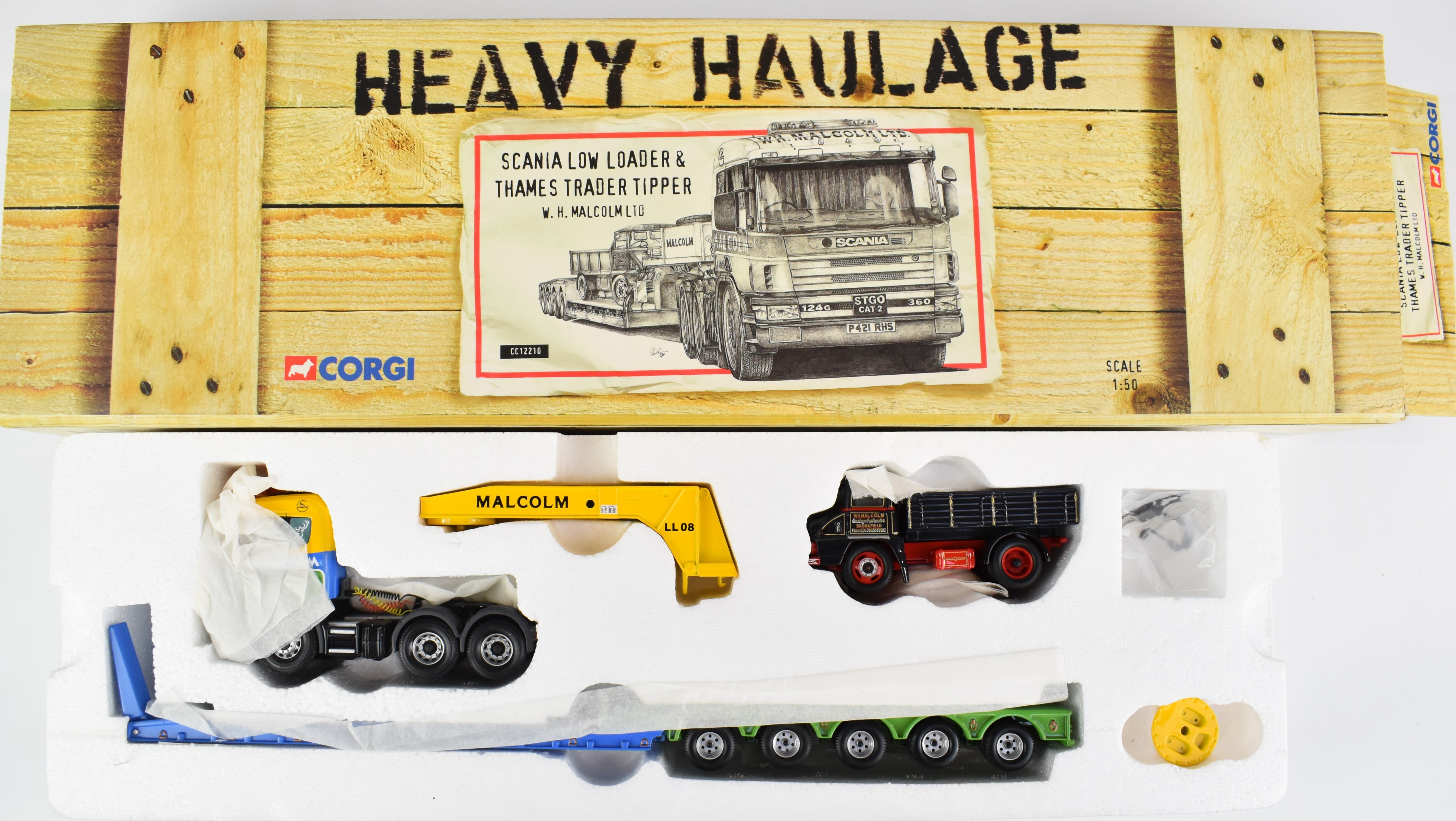 Two Corgi Heavy Haulage 1:50 scale diecast model vehicles comprising Pickfords Scammell Contractor - Image 2 of 3