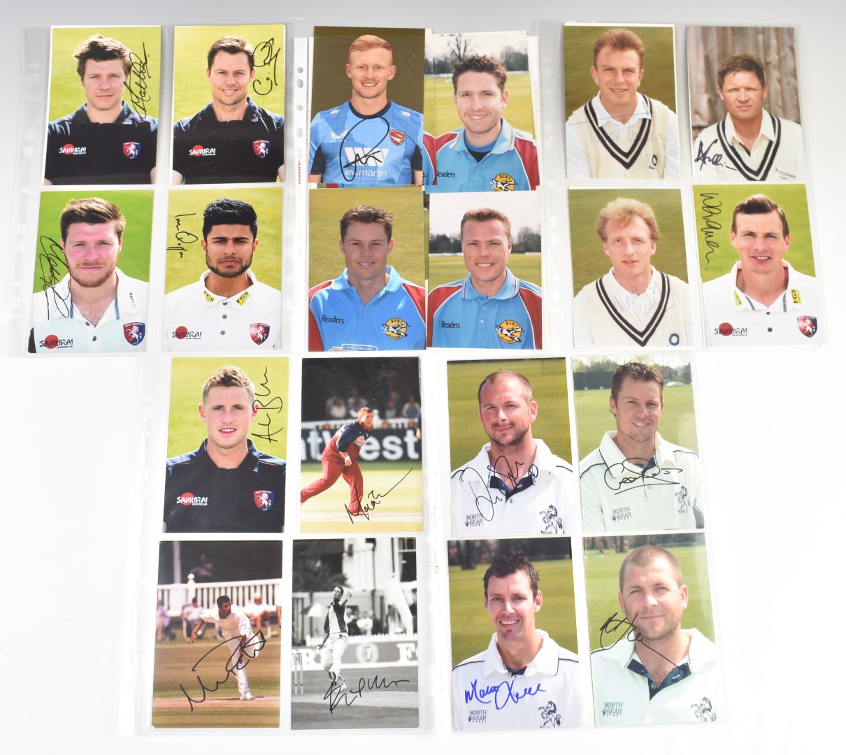 A collection of cricket related autographs to include signed phots of Zaheer Abbas, Colin - Image 2 of 2