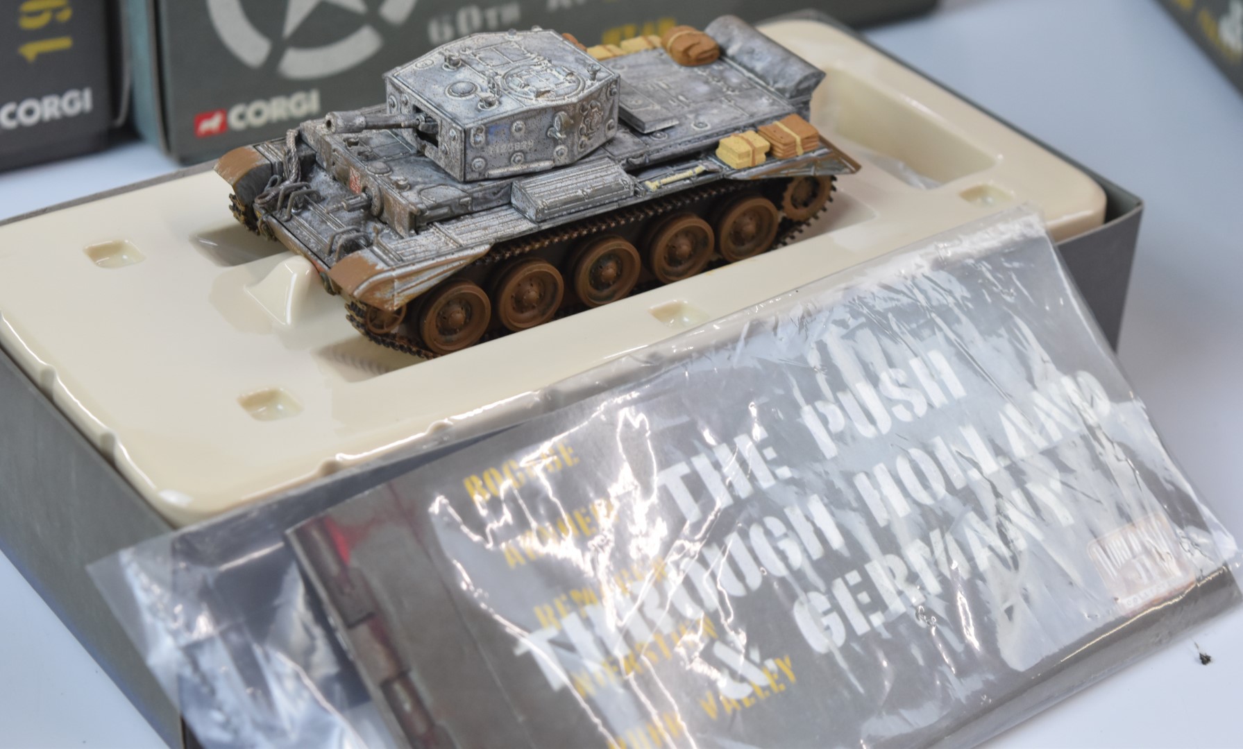 Six Corgi D-Day 60th Anniversary 1:50 scale diecast model tanks to include Cruiser Tank A34 Comet - Image 6 of 7