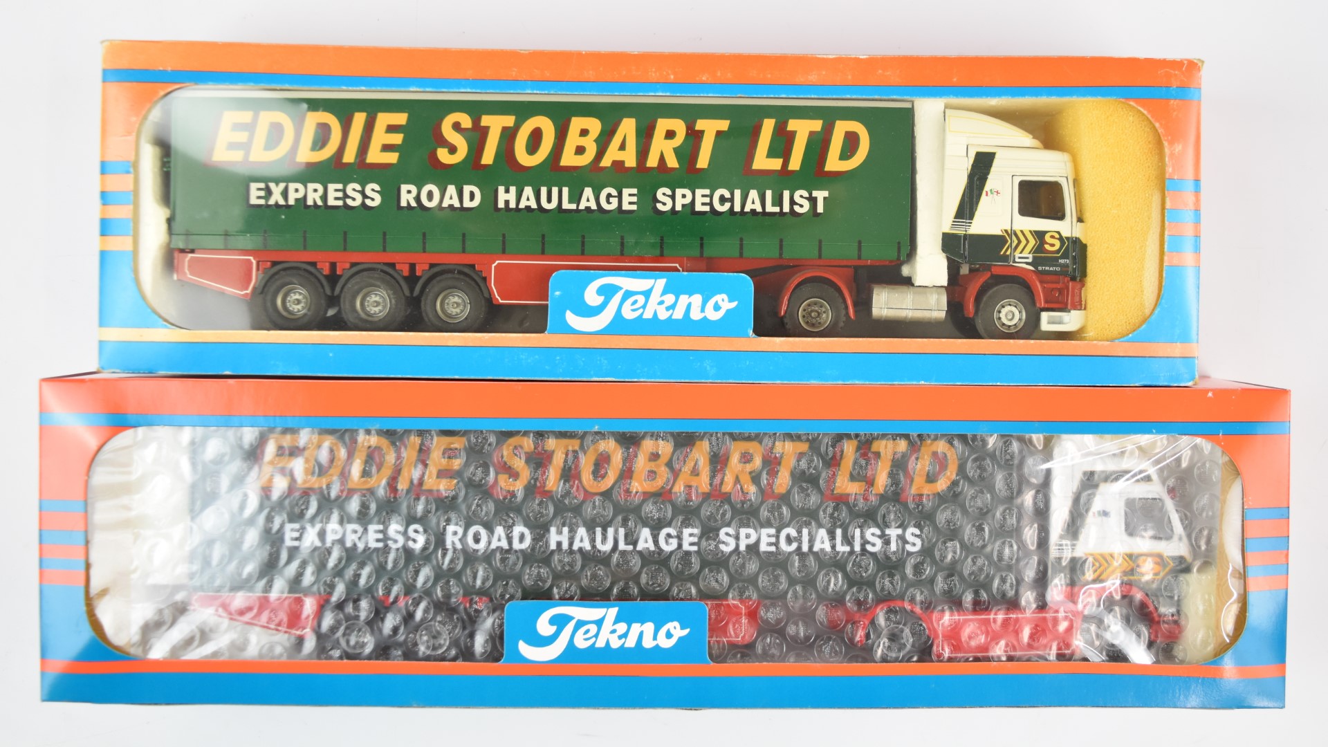 Six Tekno 1:50 Eddie Stobart Ltd scale diecast model haulage vehicles to include No. 64 Eddie - Image 2 of 4