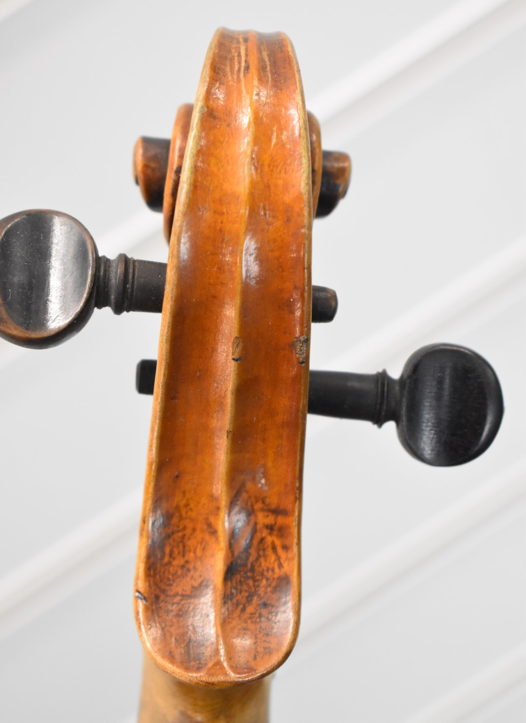 Late 19th / early 20thC violin labelled Antonius Stradivarius Cremonesis 1727 A&S with flame two - Image 17 of 17