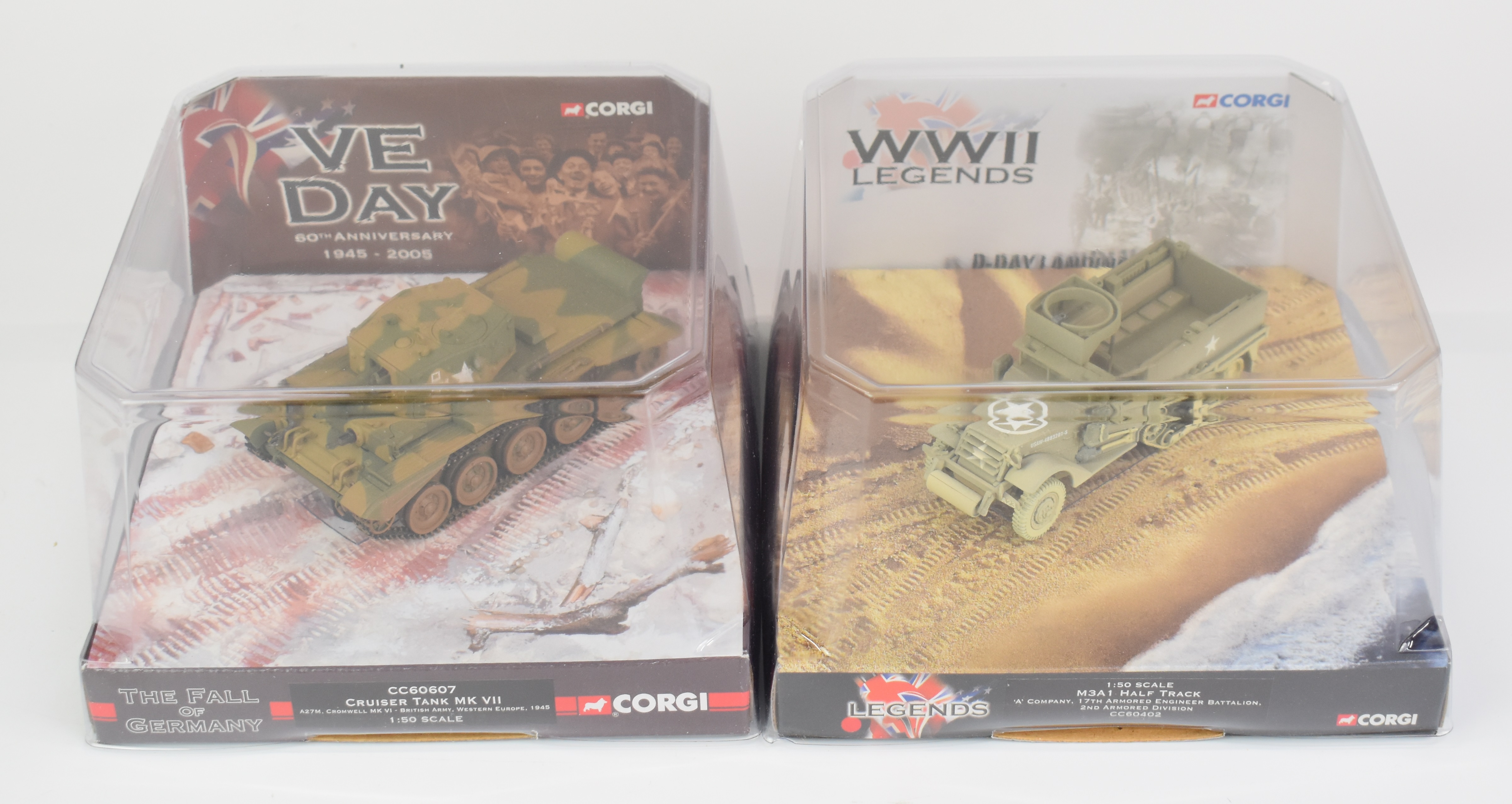 Eight Corgi WWII Legends 1:50 scale diecast military vehicles to include Panther Ausf.A Regimental - Image 5 of 5