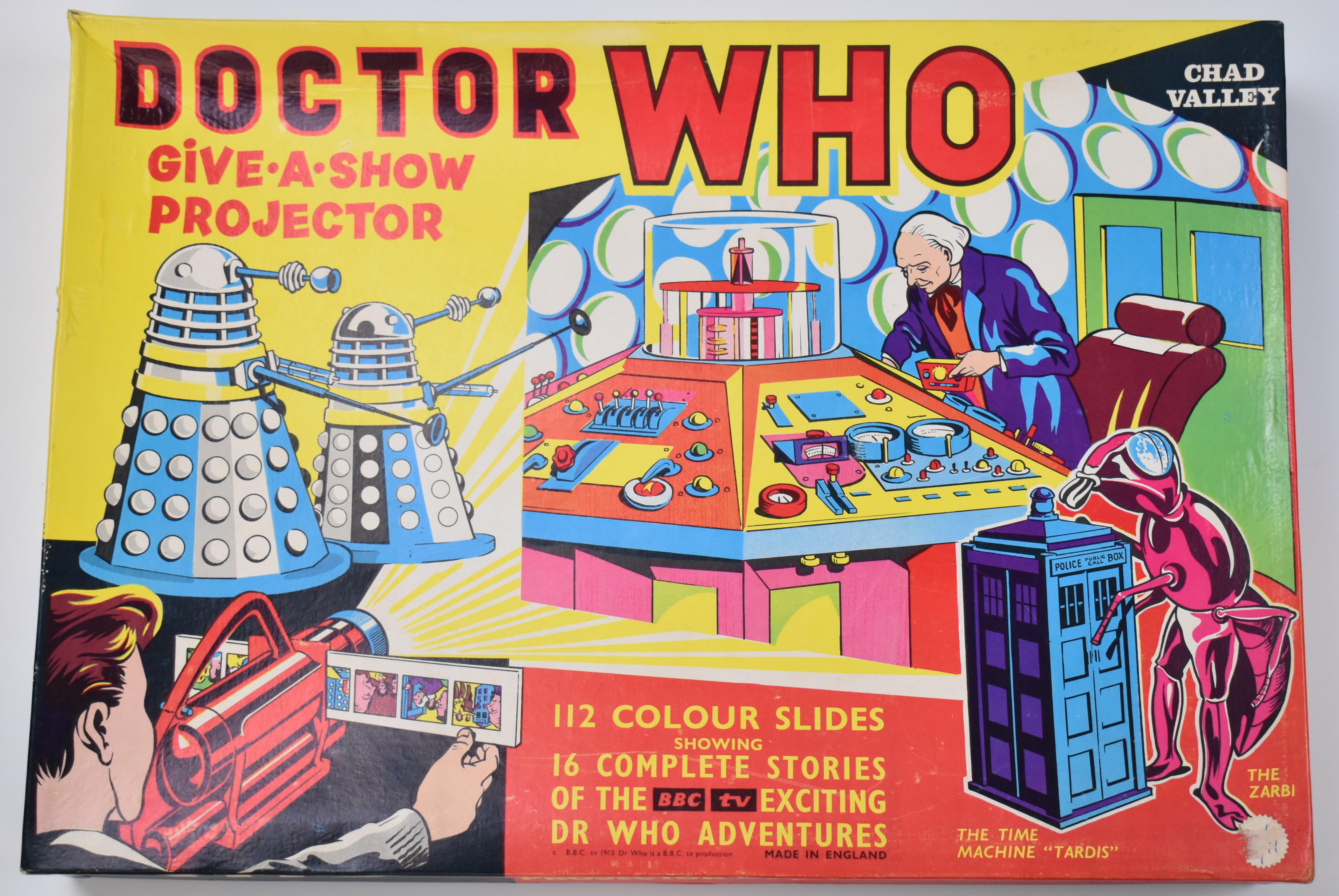 Chad Valley Doctor Who Give-A-Show Projector set, 1965, BBC TV Productions, in original box. - Image 4 of 4