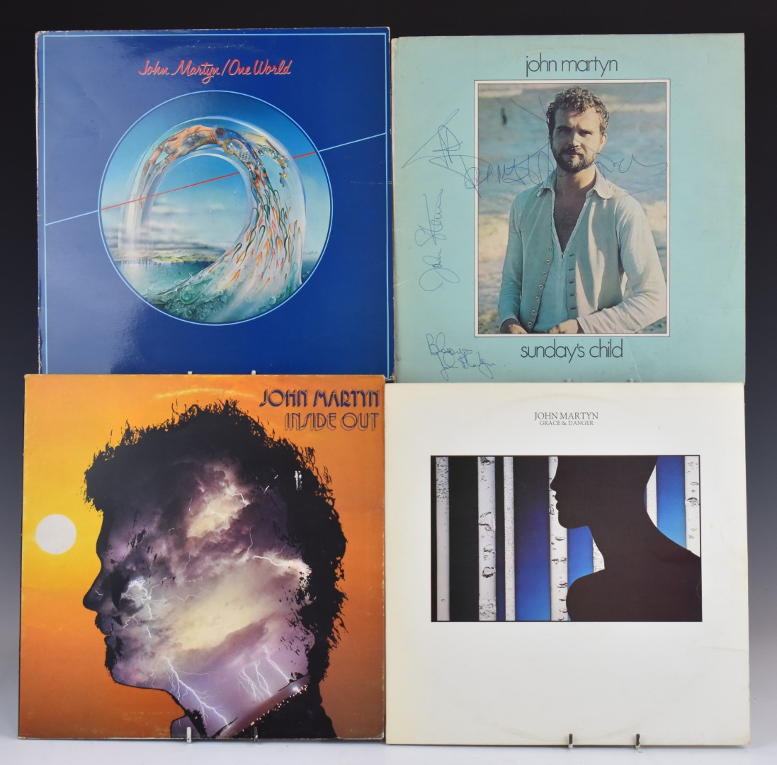 John Martyn - A collection of 8 albums comprising One World, Sunday's Child (signed on front cover),