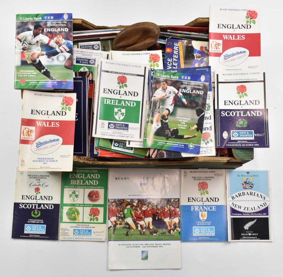 Large quantity of mainly international rugby union programmes and ephemera c1950s-2000s including - Image 2 of 2