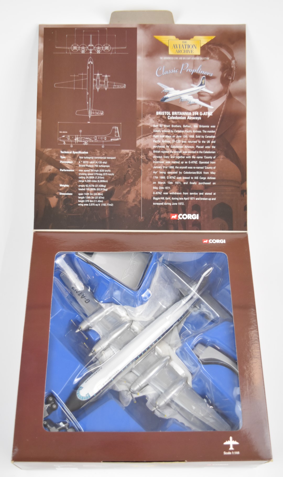 Four Corgi The Aviation Archive 1:144 scale diecast model aircraft comprising D.H. Comet C.4 RAF - Image 5 of 5