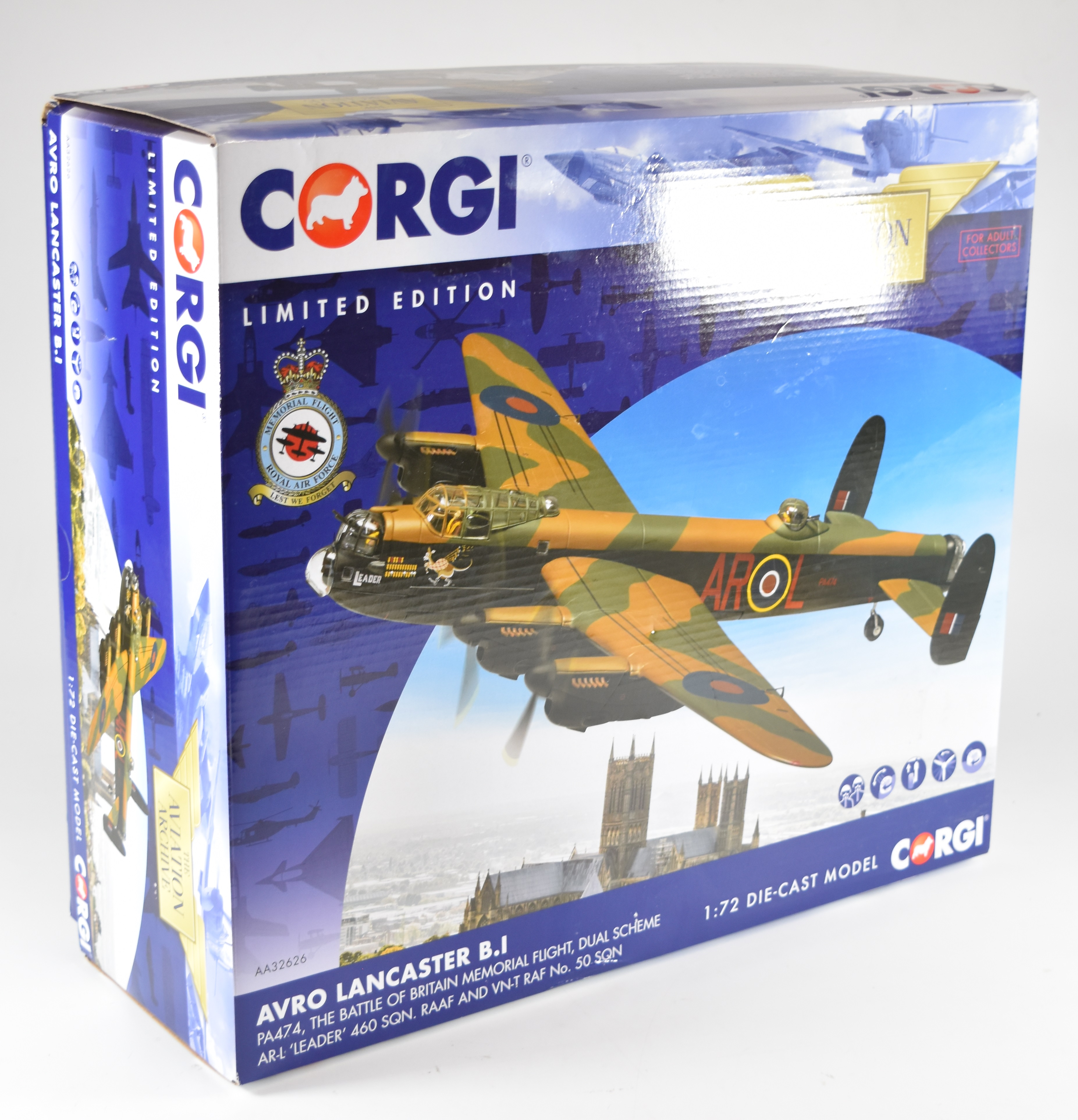 Corgi The Aviation Aviation Archive limited edition 1:72 scale diecast model Avro Lancaster B.I - Image 3 of 3