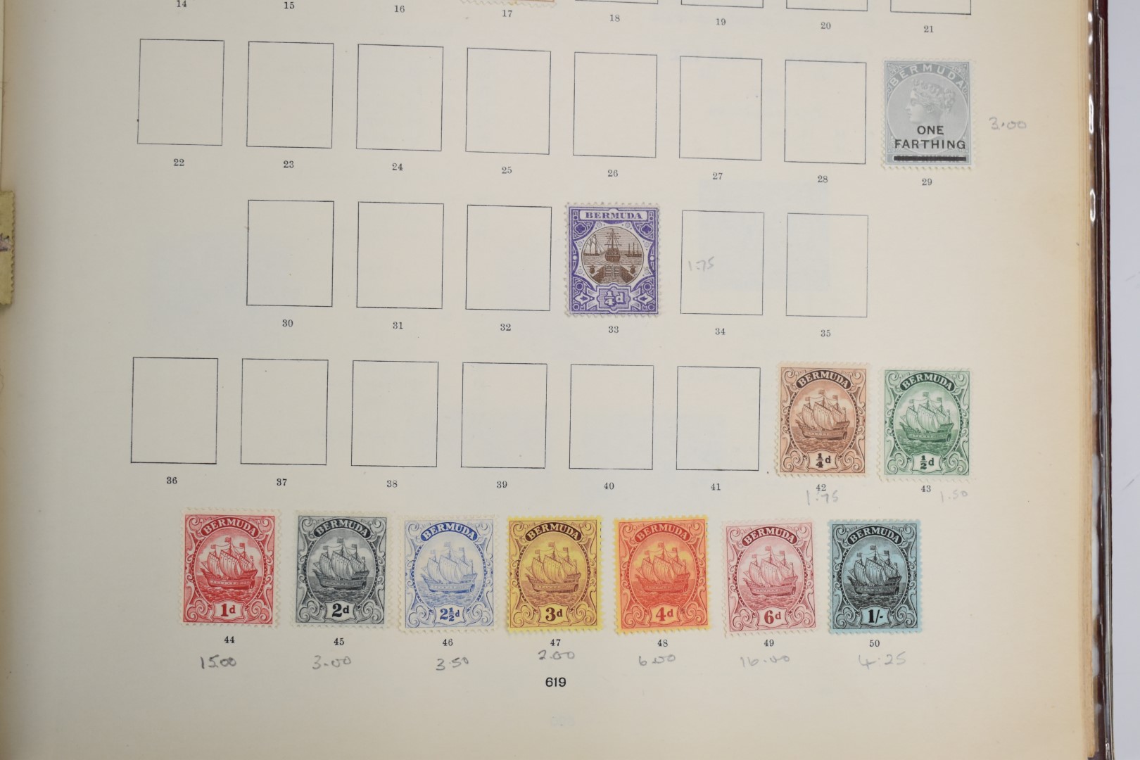 The Imperial Postage Stamp Album from Queen Victoria to George V, sparsely filled - Image 5 of 13