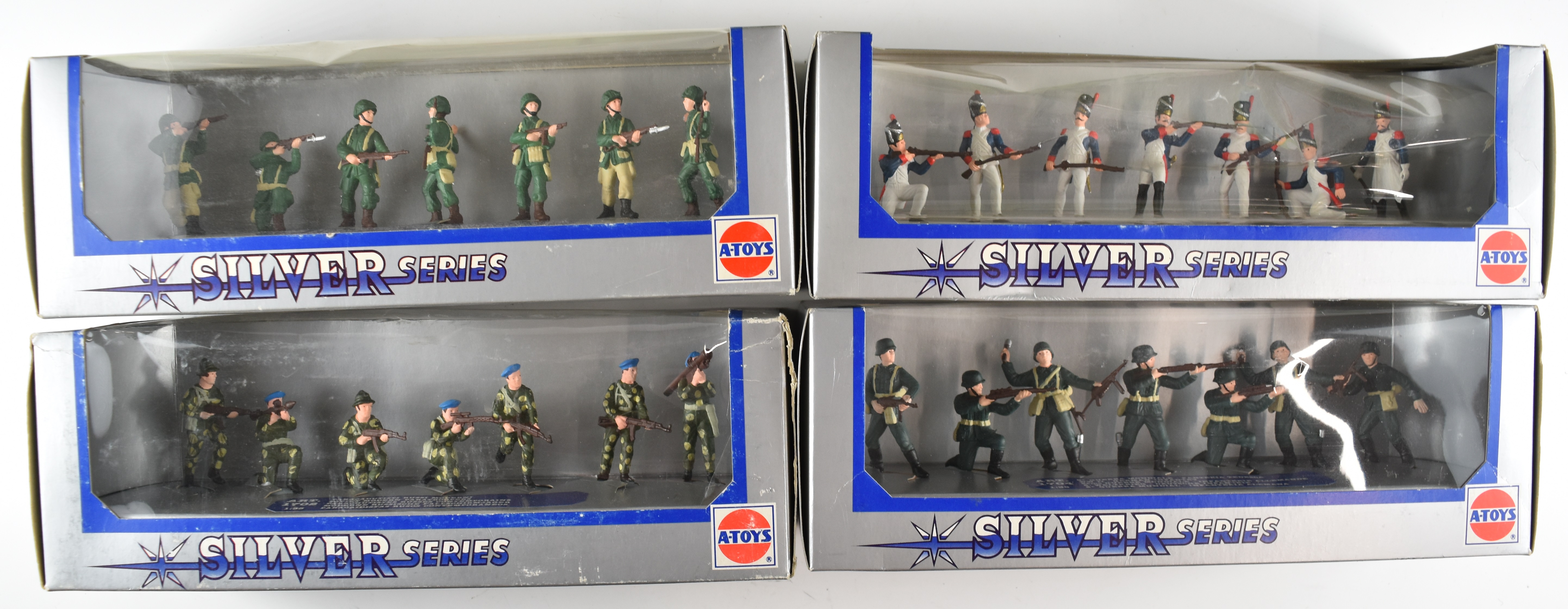 Twelve toy soldier sets to include Britains Task Force, Wild West and German Scout Car, all in - Image 4 of 5