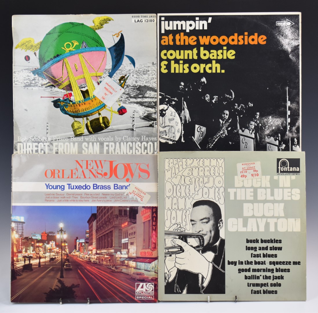 A collection of albums including Jazz and singles, mostly 1960s