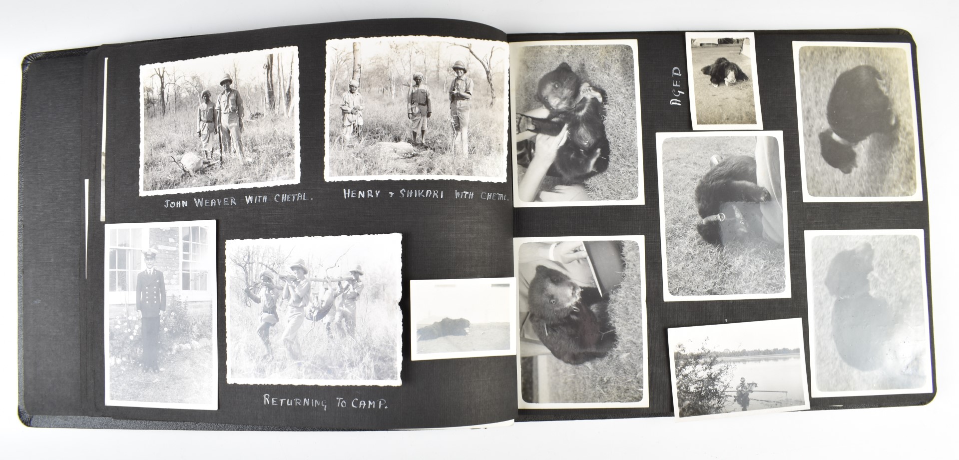 Three albums of black and white photographs and loose items, mostly relating to India and Egypt - Image 4 of 18