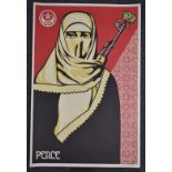 Shepard Fairey (born 1970) signed artist's proof print, 'Peace', 91 x 61cm