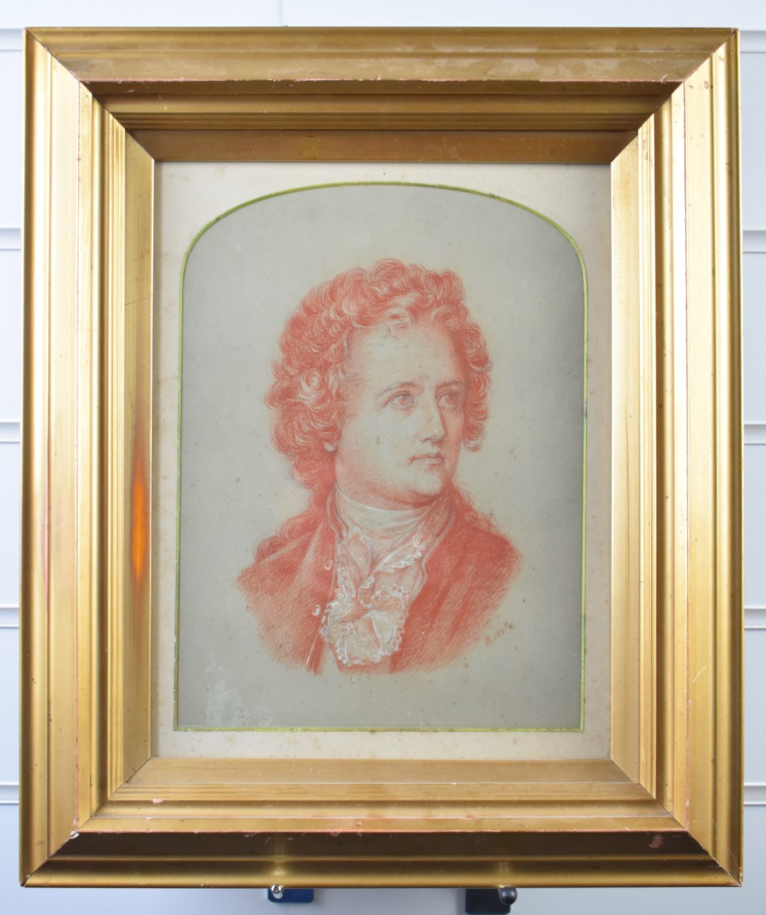 Victorian pastel portrait of a gentleman, monogramed JS or SJ and dated 1881 lower right, 27 x 20cm, - Image 2 of 3