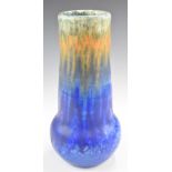 Ruskin Pottery vase signed Howson Taylor, with drip glaze decoration and impressed model 1261 to