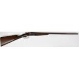 Harrier Gunmark 20 bore side by side shotgun with chequered grip and forend, double trigger and