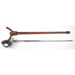 British 1912 pattern Cavalry officer's sword by Hawksworth of Sheffield, with solid bowl guard,