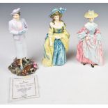 Royal Doulton three limited edition figurines Mary Countess Howe, Sophia Charlotte Lady Sheffield