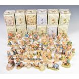 Approximately eighty four Border Fine Arts Jill Barklem Brambly Hedge figures, a good proportion