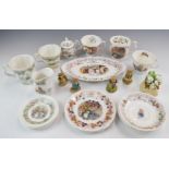 Royal Doulton Jill Barklem Brambly Hedge tea ware and Border Fine Arts figures including Pippy's