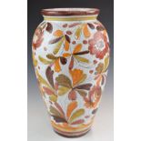 Large pottery vase in the style of Glyn Colledge for Denby, height 47cm