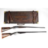 A pair of J & W Tolley Altro 12 bore side by side ejector pigeon or wildfowling shotguns, each