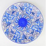 Charlotte Rhead for Crown Ducal tubelined charger, diameter 32cm