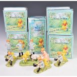 Royal Doulton eight Winnie The Pooh figures including Eeyore Loses A Tail, Christopher Robin and