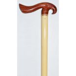 Shawn Gillis / Gillis Canes bespoke ebonised and inlaid specimen wood walking stick