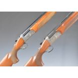 A composed pair of Classic Doubles Sporting 12 bore over and under ejector shotguns each with