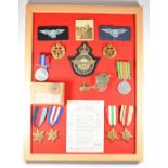 Royal Air Force WW2 group of six medals comprising 1939/1945 Star, France and Germany Star, Africa