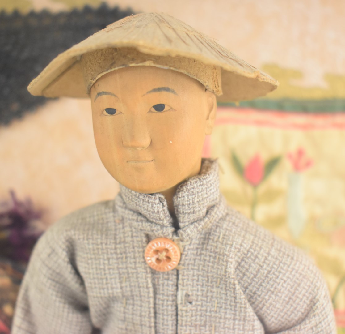 Chinese 'Door of Hope' doll diorama of a shopkeeper with a collection of wares including Chinese - Image 2 of 4